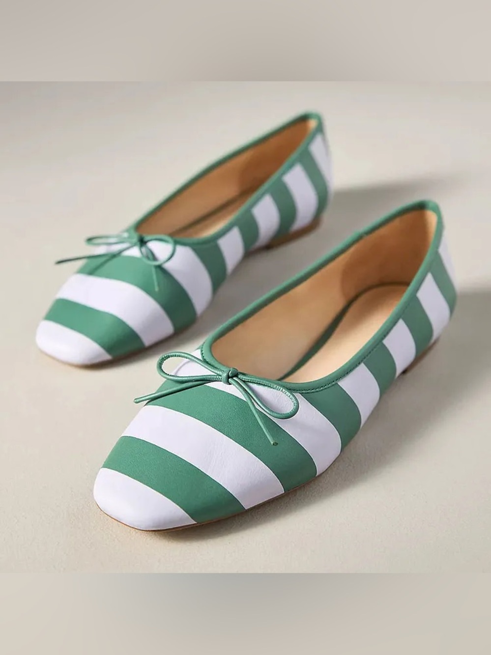 New Amthropologie Square-Toe Ballet Flats Maeve Size 10